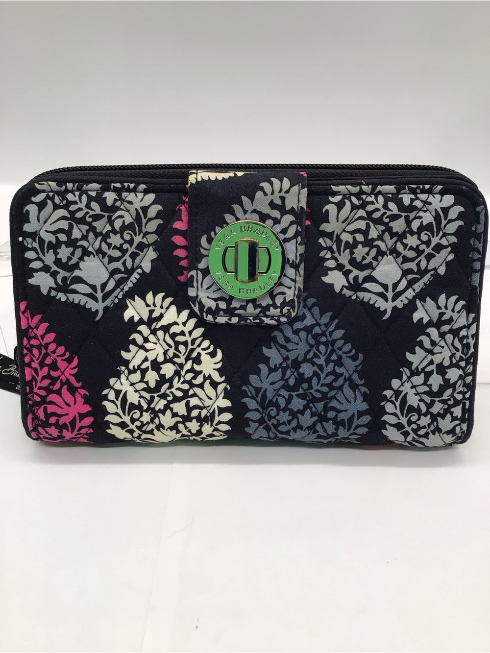 Vera Bradley RFID Turn Lock Northern Light Wallet